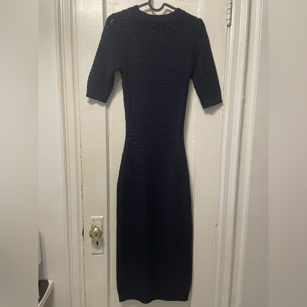 Susana Monaco Dark Blue short Sleeve Dress - Picture 2 of 8